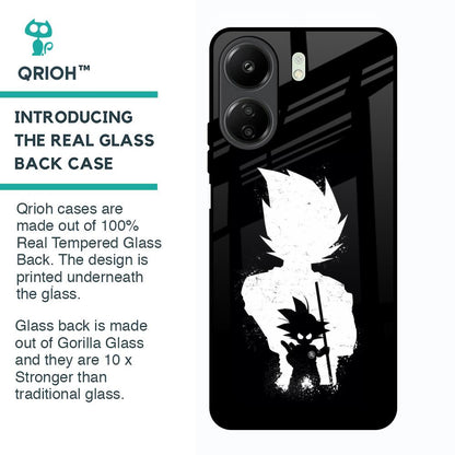 Monochrome Goku Glass Case for Redmi 13C