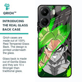Anime Green Splash Glass Case for Redmi 13C