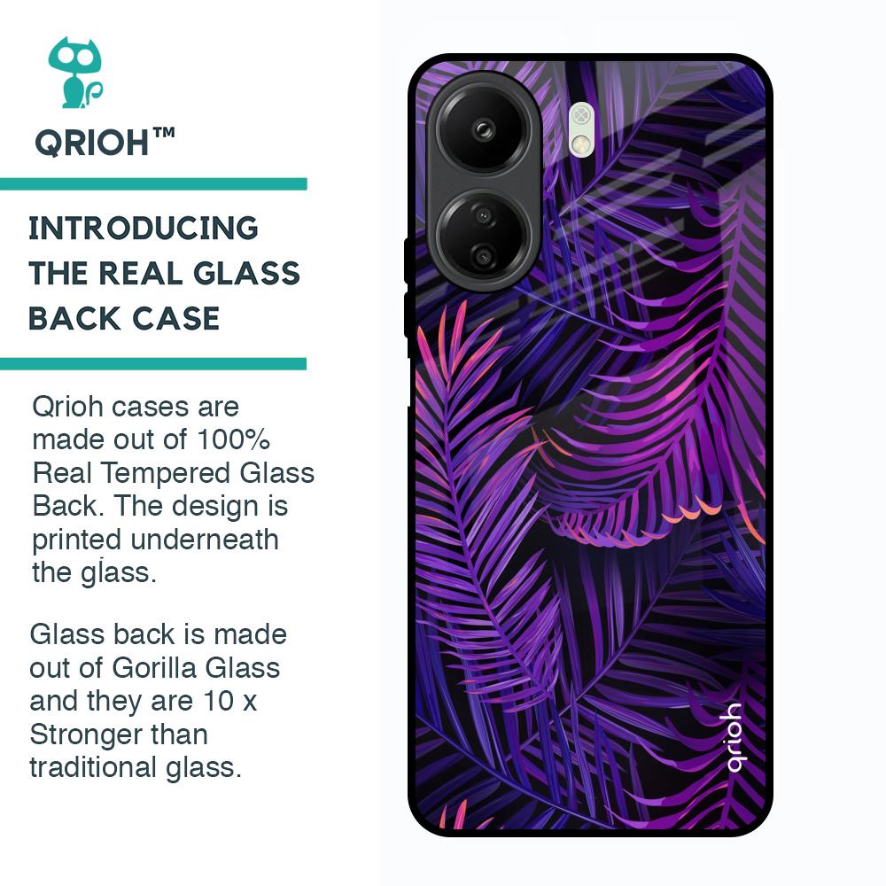 Plush Nature Glass Case for Redmi 13C