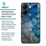 Blue Cool Marble Glass Case for Redmi 13C