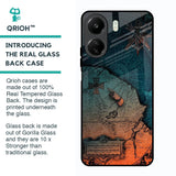 Geographical Map Glass Case for Redmi 13C