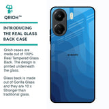 Blue Wave Abstract Glass Case for Redmi 13C