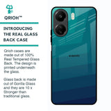 Green Triangle Pattern Glass Case for Redmi 13C