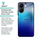 Blue Rhombus Pattern Glass Case for Redmi 13C