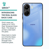 Vibrant Blue Texture Glass Case for Redmi 13C