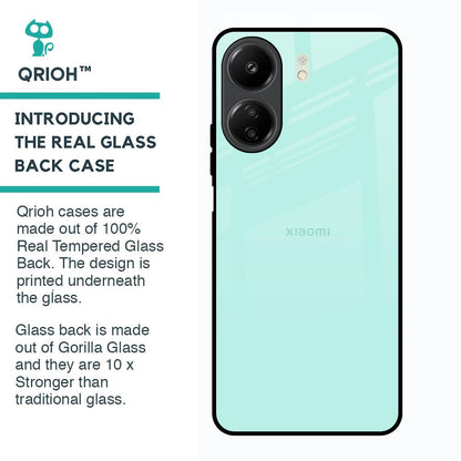 Teal Glass Case for Redmi 13C