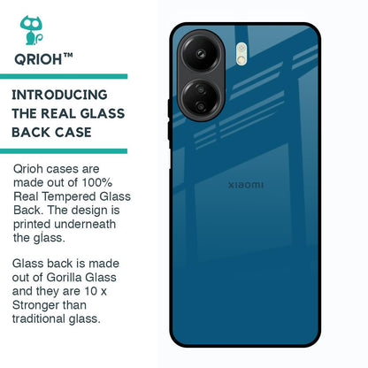 Cobalt Blue Glass Case for Redmi 13C