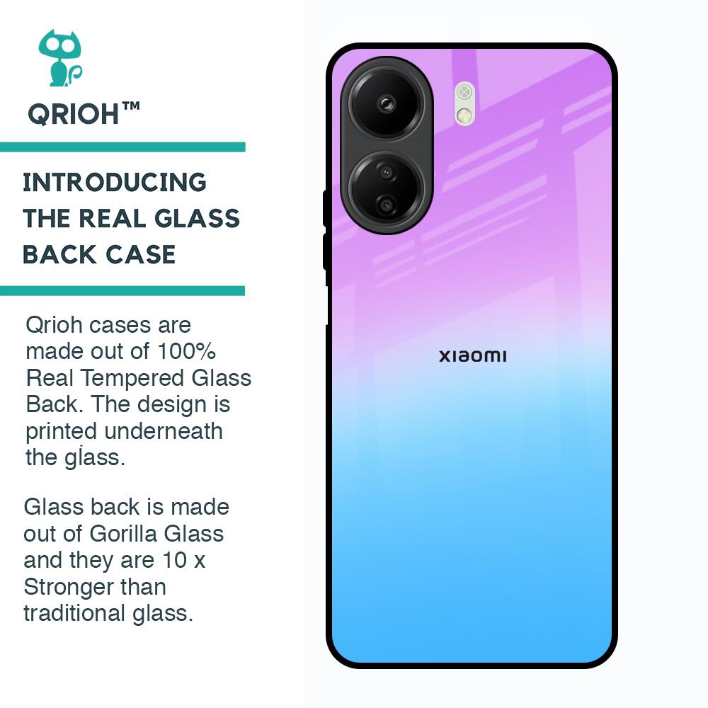 Unicorn Pattern Glass Case for Redmi 13C