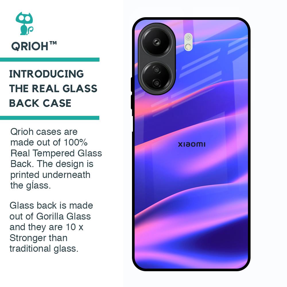 Colorful Dunes Glass Case for Redmi 13C