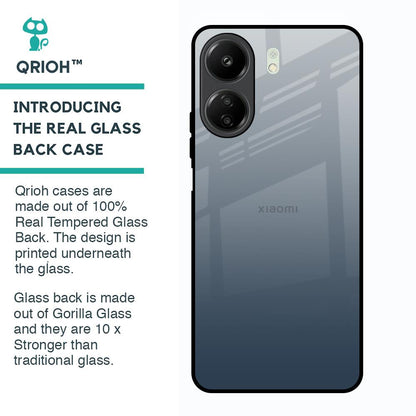 Smokey Grey Color Glass Case For Redmi 13C