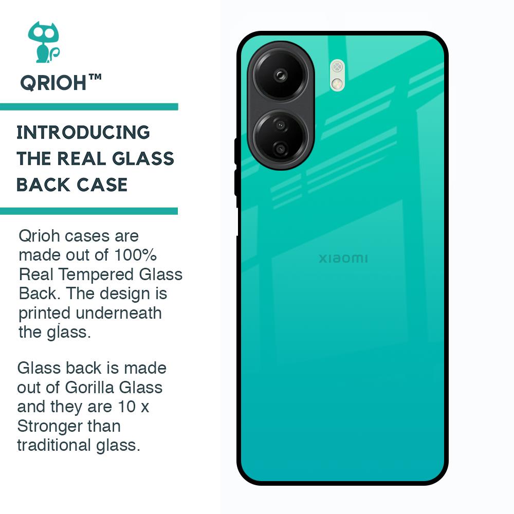 Cuba Blue Glass Case For Redmi 13C