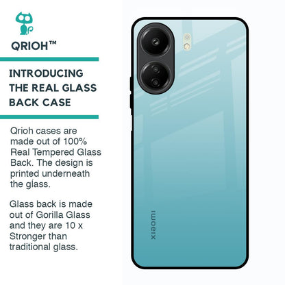 Arctic Blue Glass Case For Redmi 13C