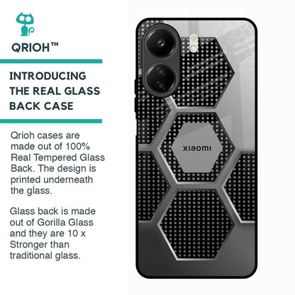 Hexagon Style Glass Case For Redmi 13C