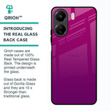 Magenta Gradient Glass Case For Redmi 13C