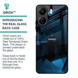 Polygonal Blue Box Glass Case For Redmi 13C