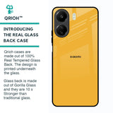 Fluorescent Yellow Glass case for Redmi 13C