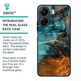 Golden Splash Glass Case for Redmi 13C