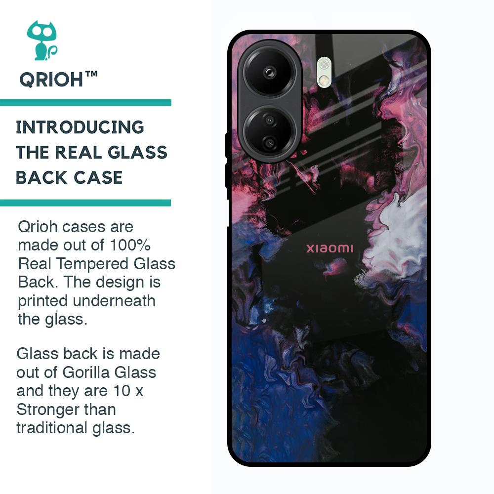 Smudge Brush Glass case for Redmi 13C