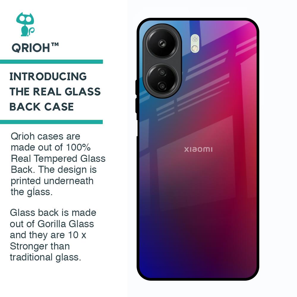Magical Color Shade Glass Case for Redmi 13C