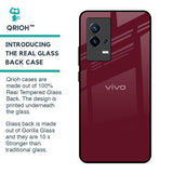 Classic Burgundy Glass Case for IQOO 8 5G