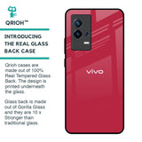 Solo Maroon Glass case for IQOO 8 5G