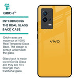Fluorescent Yellow Glass case for IQOO 8 5G