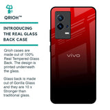 Maroon Faded Glass Case for IQOO 8 5G
