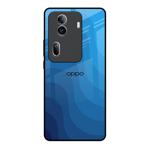 Blue Wave Abstract Oppo Reno11 Pro 5G Glass Back Cover Online
