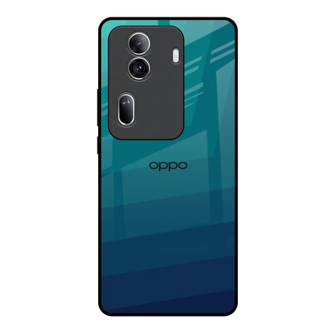 Green Triangle Pattern Oppo Reno11 Pro 5G Glass Back Cover Online