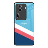Pink & White Stripes Oppo Reno11 Pro 5G Glass Back Cover Online
