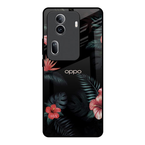 Tropical Art Flower Oppo Reno11 Pro 5G Glass Back Cover Online