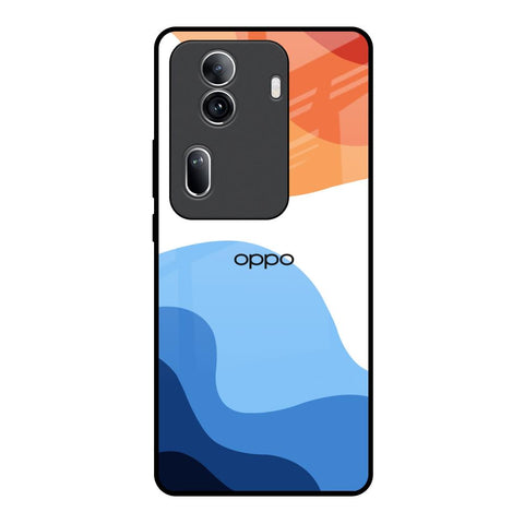 Wavy Color Pattern Oppo Reno11 Pro 5G Glass Back Cover Online