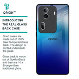 Blue Rhombus Pattern Glass Case for Oppo Reno11 Pro 5G