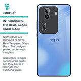 Vibrant Blue Texture Glass Case for Oppo Reno11 Pro 5G