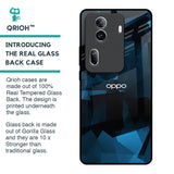 Polygonal Blue Box Glass Case For Oppo Reno11 Pro 5G
