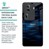 Blue Rough Abstract Glass Case for Oppo Reno11 Pro 5G