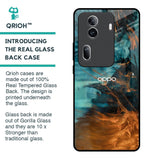 Golden Splash Glass Case for Oppo Reno11 Pro 5G