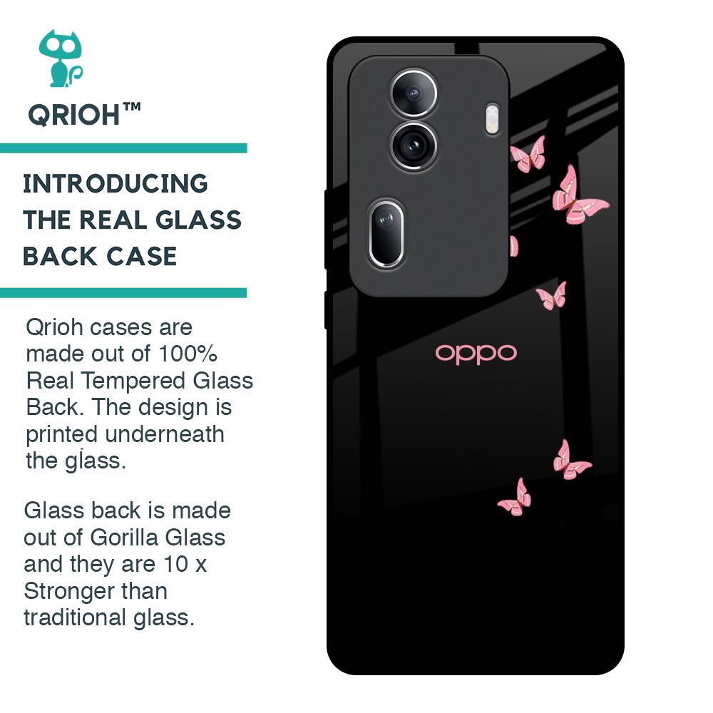 Fly Butterfly Glass Case for Oppo Reno11 Pro 5G