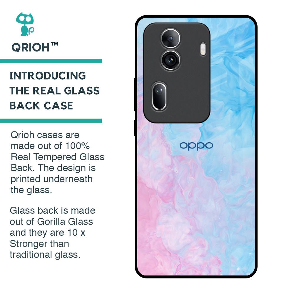 Mixed Watercolor Glass Case for Oppo Reno11 Pro 5G