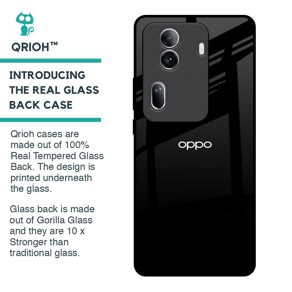 Jet Black Glass Case for Oppo Reno11 Pro 5G