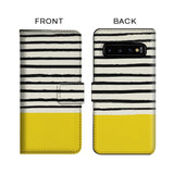 Classic Stripes Texture Flip Case for Samsung
