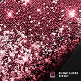 Exotic Fruit Rose Snow Globe Glitter case for iPhone