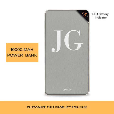 Pearly Initials Customized Power Bank
