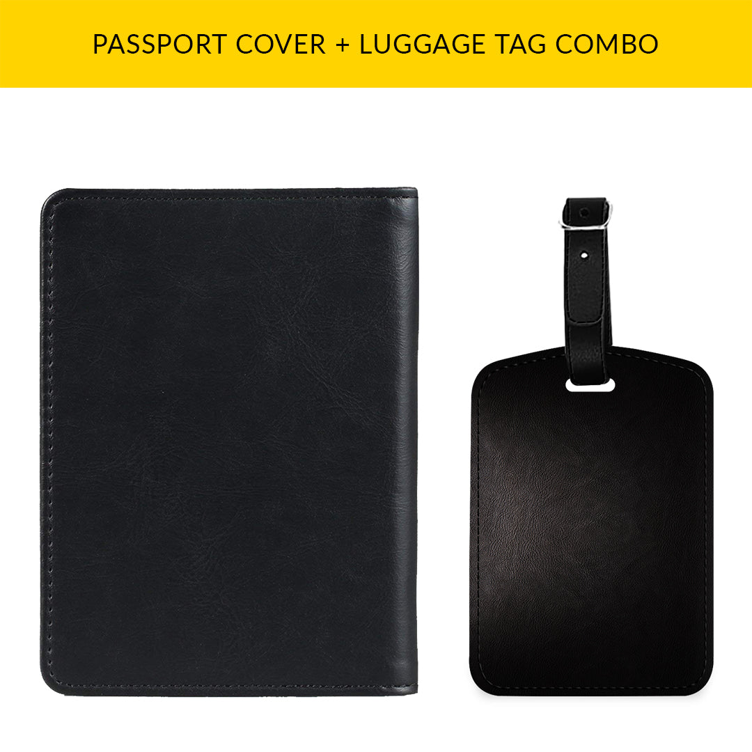 Republic of India Passport & Luggage Tag Combo