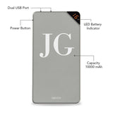 Pearly Initials Customized Power Bank