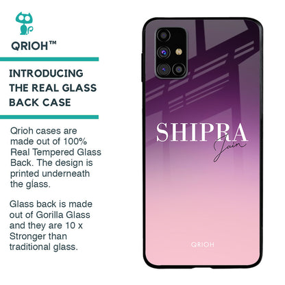 Purple Gradient Custom Glass Case