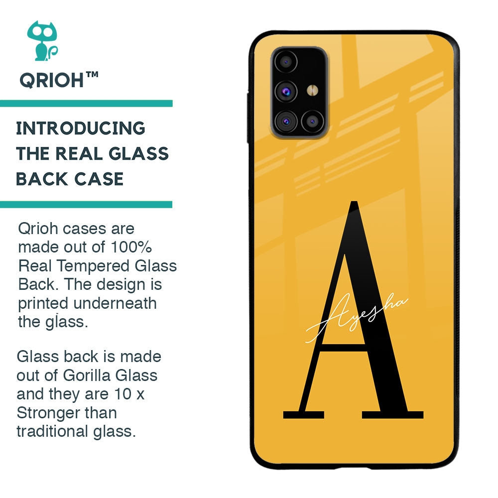 Stylish Yellow Custom Glass Case