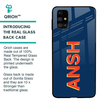 Dark Blue Custom Glass Case