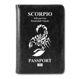 White Scorpio Passport Cover