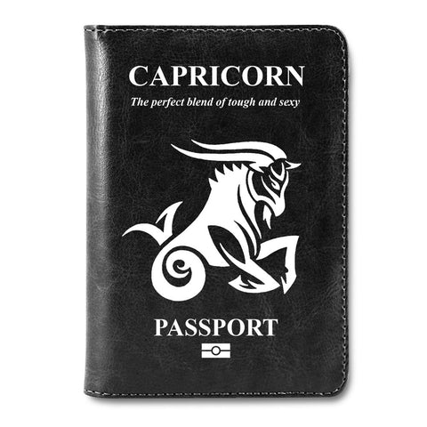 Sign Of Capricorn Passport Cover